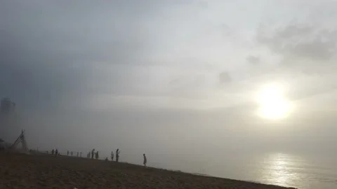 Morning Beach Stock Footage 194469610