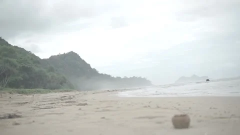 Morning at beach Stock Footage 218599189