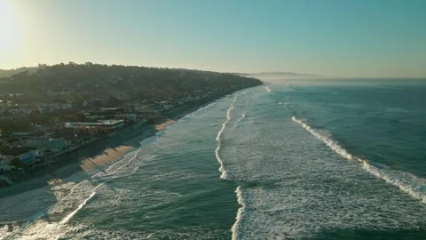 Morning at the Beach Stock Footage 247332842