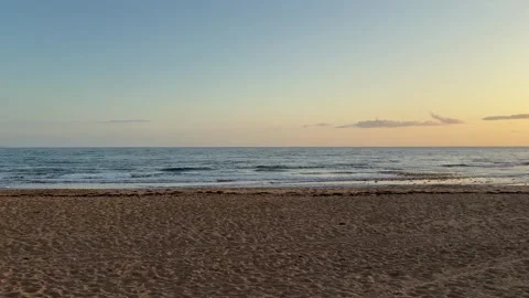 Morning Beach Stock Footage 296887672