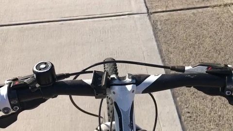 Morning Bike Ride Melbourne Docklands Stock Footage