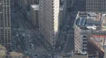 Morning Car Traffic on Fifth Avenue, Aerial View Flatiron Building New York City HD Footage