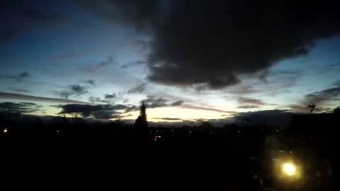 Morning Clouds moving Time Lapse Stock Footage 143875338