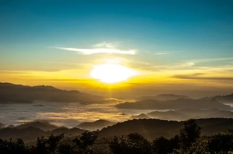 Morning cloudscape Stock Photos