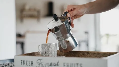 Morning coffee Stock Footage 130664608