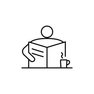 Morning coffee icon element of coffe icon for mobile concept and web apps. Th Illustrazione stock