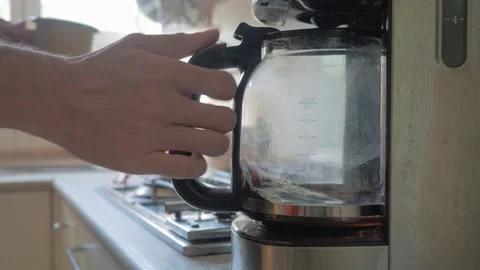 Morning coffee in the kitchen Stock Footage 132984152