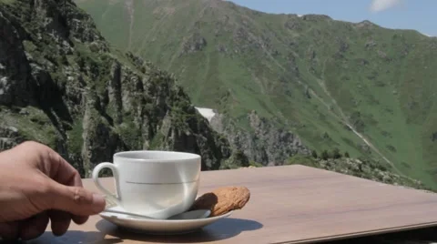 Morning cup of tea Stock Footage 67812020