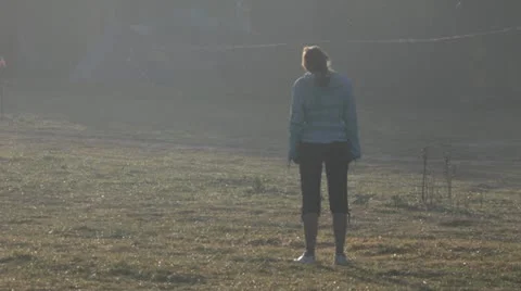 Morning exercise Stock Footage 11428527