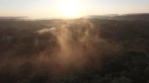 Morning Fog Stock Footage