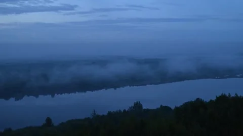 Morning fog. Stock Footage 296016331