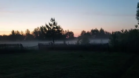 Morning fog Stock Footage 310812154