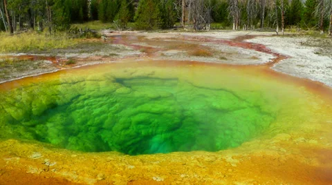 Morning Glory Pool 스톡 동영상 30599561