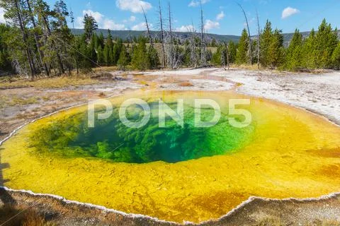 Morning Glory Pool Stock Photos