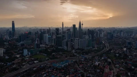Morning light cityscape Stock Footage 133867033