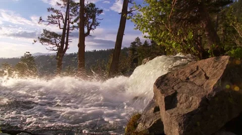 Morning Light on Eagle Falls, Lake Tahoe 스톡 동영상 8564623