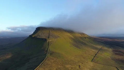 Morning light on a mountain Stock Footage 104800556