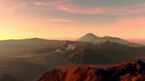 Morning magic from Mount Bromo Stock Footage 304150599