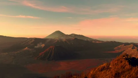 Morning magic from Mount Bromo Stock Footage 304153585