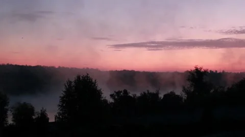 Morning mist Stock Footage 8766670