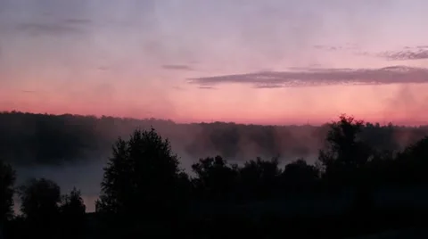 Morning mist Stock Footage 8766677