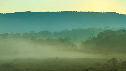 Morning at the mountain Stock Footage 294765631