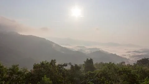 Morning in the mountain Stock Photos