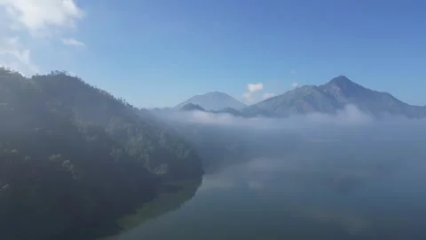 Morning Mountain View Stock Footage 244620153