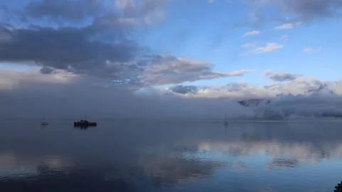 Morning Mountains River Stock Footage 306089375