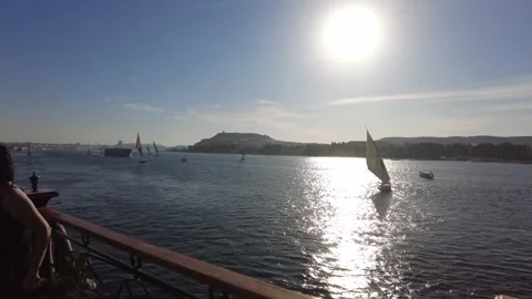 Morning on the Nile Stock Footage 218013360