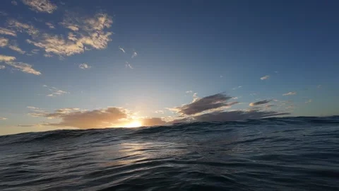 Morning in the ocean Stock Footage 274649280