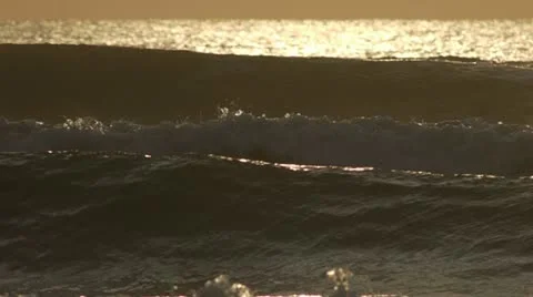 Morning Ocean Waves Timelapse 库存影片 11410089