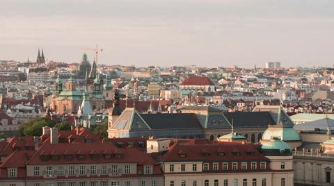 Morning in Prague Stock Footage 65797118