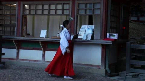 Morning preparing in the temple Stock Footage 46179853