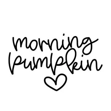 Morning pumpkin Stock Illustration