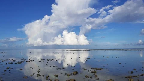 Morning Rainbow on the Gulf Stock Footage 153141824