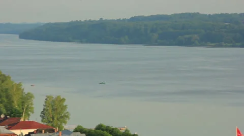 Morning on the river_9 Stock Footage 32700903