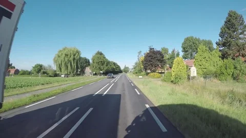 Morning road Stock Footage 83499468