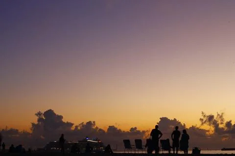 Morning Rocket Launch, August 4, 2022 Cape Canaveral, Florida Stock Photos