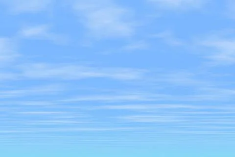 Morning Sky Background 3D Render Stock Illustration