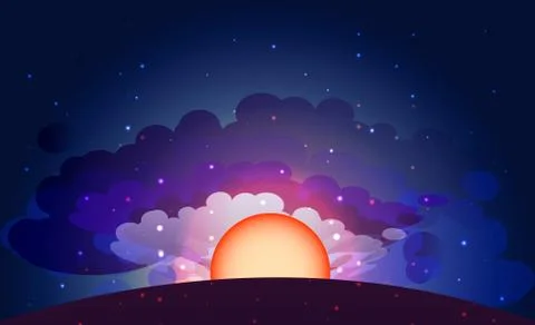 Morning sky background Stock Illustration