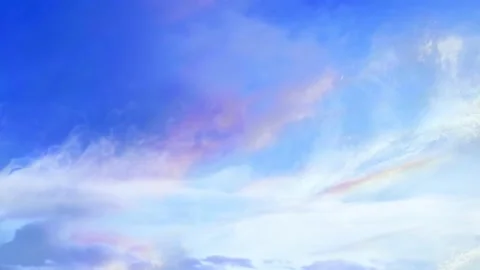 Morning sky with beautiful clouds on a winter vacation. Natural background Stock Footage 236073046