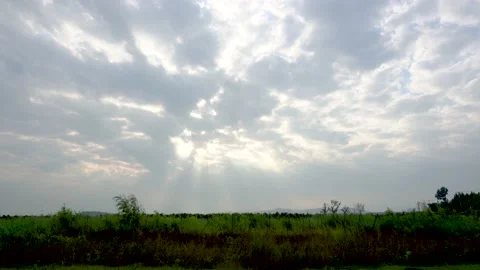 Morning sky cloud landscape Stock Footage 157258029