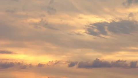 Morning sky in the clouds before dawn. Vídeo Stock 75864016