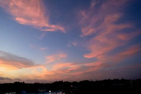 Morning on the sky 스톡 사진