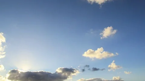Morning sun appearing through the clouds Stock-Footage 83879917
