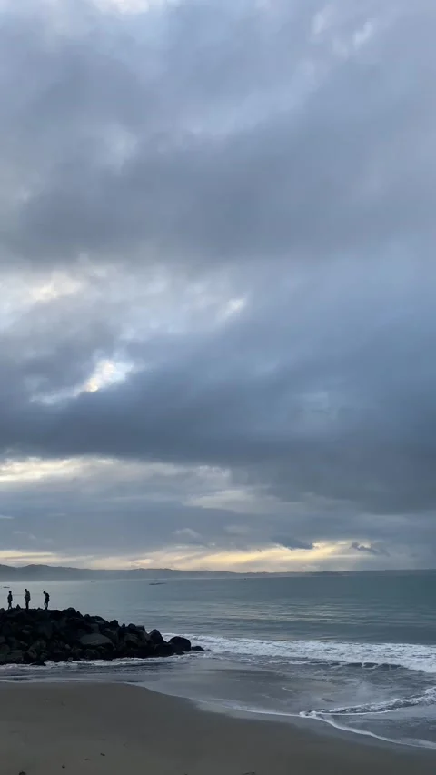 Morning sun blocked by cloudy clouds Stock Footage 221083709