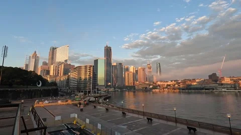 Morning at Sydney CBD Stock Footage 206181744