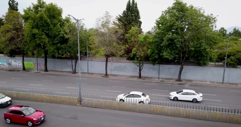 Morning Traffic Flow on Circuito Interior Río San Joaquín in Mexico City Stock Footage 339062789