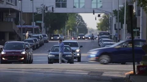 Morning Traffic Stock Footage 76327028